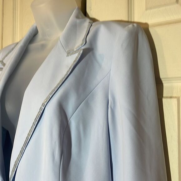 Together Spiegel Vintage 1990s Sky Blue Blazer Sequined Trim 10 - Picture 8 of 16